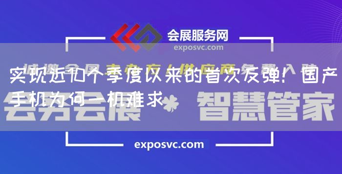 实现近10个季度以来的首次反弹！国产手机为何一机难求