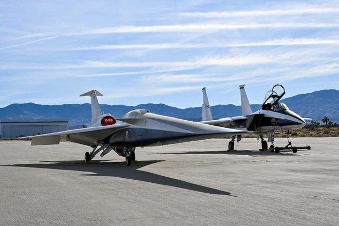 美国宇航局 X-59 超音速飞机电磁测试告捷，距离首飞更近一步(图1)