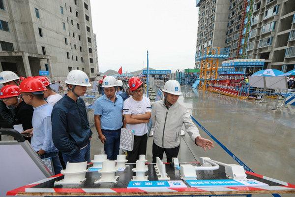 中建三局保利·领秀山项目举办甘肃省建设工程安全质量标准化暨精益建造观摩会(图7)
